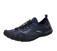 YANFJHV Chaussures de bain pour homme 43 - Antidérapantes - Chaussures pieds nus - Légères - Séchage rapide - Chaussures de surf en maille - Chaussures de plage minimalistes - Pour pieds larges
