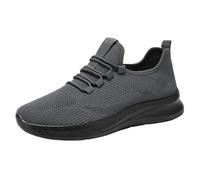 YANFJHV Chaussures de sport antidérapantes pour homme - Extra larges - Chaussures de course à lacets - Chaussures de tennis - Couleur unie - Chaussures de sport - Chaussures d'entraînement