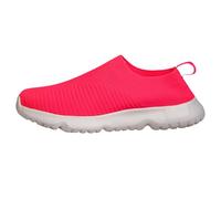 YANFJHV Chaussures de sport pour femme - Couleur unie - En maille - Avec semelles en caoutchouc - Respirantes - Chaussures de fitness légères - Chaussures orthopédiques pour pieds larges, rouge, 36 EU