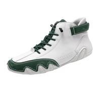 YANFJHV Chaussures de sport pour homme - 47 - En cuir - Chaussures de course - Chaussures de jogging - Réglables - Imperméables - Antidérapantes - Grandes tailles - Chaussures de tennis - Tailles 36 à