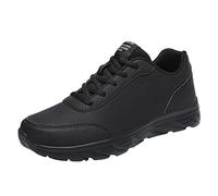 YANFJHV Chaussures de sport pour homme - Antidérapantes - En cuir synthétique - Imperméables - Extra larges - Chaussures de course orthopédiques - Semelle épaisse - Chaussures de loisirs plates