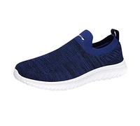 YANFJHV Chaussures en tissu pour homme - Chaussures de sport à enfiler - Semelle souple - Chaussures de fitness plates - Antidérapantes - Pour pieds larges - Respirantes - Résistantes à l'abrasion
