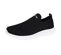 YANFJHV Chaussures en tissu pour homme - Chaussures de sport à enfiler - Semelle souple - Chaussures de fitness plates - Antidérapantes - Pour pieds larges - Respirantes - Résistantes à l'abrasion