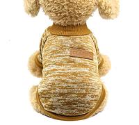 YANFJHV Chien Chiot Combat en Laine Chaude Vêtements à Deux Pieds Teddy Chat Animaux de Compagnie Pull pour Animaux de Compagnie Chien avec Pull (Kaki, S)
