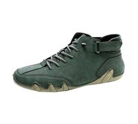 YANFJHV Ledr Chaussures pieds nus pour homme - Chaussures de fitness réglables - Grandes tailles - Chaussures de marche plates - Imperméables - Chaussures de randonnée minimalistes - Pour pieds larges