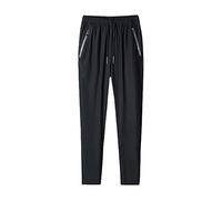 YANFJHV Pantalon de jogging léger pour homme et femme, pantalon de randonnée à sec, pantalon d'entraînement sportif avec poches zippées, pantalon à carreaux, BK3., M