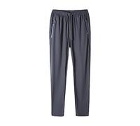YANFJHV Pantalon de jogging léger pour homme et femme, pantalon de randonnée à sec, pantalon d'entraînement sportif avec poches zippées, pantalon à carreaux, GY3., M
