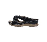YANFJHV Sandales compensées pour femme - Noir - Sandales plates creuses - Sandales de plage respirantes - Sandales de plage confortables - Avec semelles souples, Noir , 39 EU