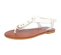YANFJHV Tongs d'été en cuir pour femme - Sandales ouvertes avec séparateurs d'orteils - Sangle en T - Respirantes - Chaussures orthopédiques avec sangle de cheville - Sandales légères - Tailles 36 à