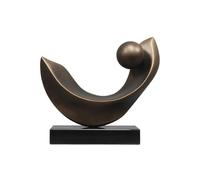 YANG11FAN Bibliothèque luxueuse, sculptures d'art abstraites faites à la main, décoration d'hôtel moderne, 43 x 15 x 38 cm