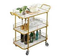 YANG11FAN Chariot Roulant Utilitaire Chariot de Service Roulant à 3 Niveaux Mobile for Aliments et Boissons for hôtels Restaurants