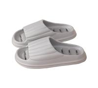 YANG11FAN Chaussures de Douche Bathroom Shoes with Drainage Holes, Comfort Non-Slip House Shower Slippers Summer Lightweight Quick-Dry Pool Slides Faciles à nettoyer(Grigio,Alpha XXX-Large)