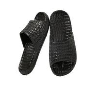 YANG11FAN Chaussures de Douche Chaussons de douche for femmes et hommes, sandales d'été légères et antidérapantes, unisexes, for salle de bain, piscine, plage Faciles à nettoyer(Noir,Alpha XXX-Large)