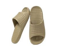 YANG11FAN Chaussures de Douche Chaussons de douche for femmes et hommes, sandales d'été légères et antidérapantes, unisexes, for salle de bain, piscine, plage Faciles à nettoyer(Green,Alpha Large)