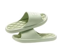 YANG11FAN Chaussures de Douche Unisex Shower Slippers Summer Open Toe Leisure Slides Soft Non-slip Bathroom Beach Indoor House Shoes Faciles à nettoyer(Green,Alpha Small)