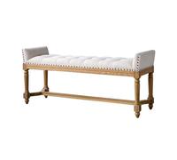 YANG11FAN Confortable Art Simple Banc Vintage chêne Chevet Tabouret Rural européen Salon Chaussure Changement canapé