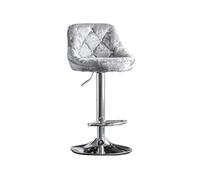 YANG11FAN Confortable Tabouret Haut à Dossier Simple, pivotant, de 60 80cm, Chaise Cuisine, légère, Luxe, la Mode, for Bar(Grigio)