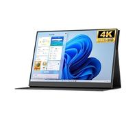 YANG11FAN Écran Portable Écran Externe IPS 4K HD 16 Pouces 100% SRGB, luminosité 400 nits, deuxième écran Portable Moniteur Portable