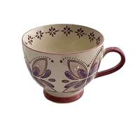 YANG11FAN Exquis Tasse en céramique colorée sous glaçure, peinte à la main, for petit déjeuner, lait, céréales, tasse boire for maison, le bureau, thé, l'après-midi, café