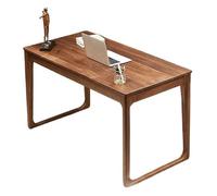 YANG11FAN Poste de Travail PC Bureau d'étude Moderne en Noyer Noir avec tiroir, Station de Travail PC de Style Minimaliste for la Maison, Le Bureau et Le Salon(M)