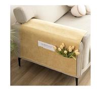 YANGAFJDUA Chenille Housses de Fauteuil avec Poche, Antidérapantes Housses de Protection pour Accoudoirs de Canapé, Abrasions Housses D'appui-Tête pour Canapé Inclinable Lavable,B,70x110cm/27x43in