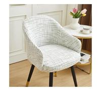 YANGAFJDUA Extensible Housse de Chaises Salle à Manger Dossier avec Accoudoirs Scandinave Bureau Couverture de Chaise 1/2/4/6 Pieces Couvre de Fauteuil Cuisine/Salon Pivotante,Lavable,C,2PCS
