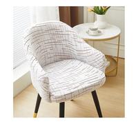YANGAFJDUA Extensible Housse de Chaises Salle à Manger Dossier avec Accoudoirs Scandinave Bureau Couverture de Chaise 1/2/4/6 Pieces Couvre de Fauteuil Cuisine/Salon Pivotante,Lavable,A,2PCS