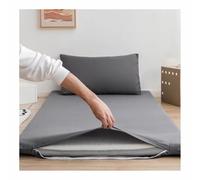 YANGAFJDUA Moderne Housse de Futon Sol Japonaise avec Fermeture Éclair, Universel Housse de Protection pour Tapis de Tatami en Coton Lavable Housse en Coton pour Matelas futon,H,150x200cm/59x79in