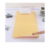 YANGAFJDUA Pliable Couverture Matelas Futon, Coton Housse pour Matelas Futon de Sol Japonais Traditionnel, Lavable Housse de Matelas de Sol King Queen Twin avec Fermeture Éclair,B,90x190cm/35x75in