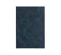Yangba Carnet de notes en cuir souple épais et simplifié pour le conseil d'affaires A5 Bleu marine