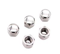 YANGC 1-10pc Écrou Hex À Capuchon Acier Inox 304 A2 M3-M16 | Écrou aveugle à faible couverture mince DIN917(M5 10pcs)