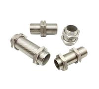 YANGC 1/4 "3/8" 1/2 "3/4" 1 "mâle filetage complet 304 en acier inoxydable mamelon raccord de tuyau connecteur coupleur adaptateur(Length 50mm,1/8")