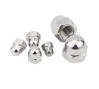 YANGC 1/50 pièces Écrous hexagonaux en acier inoxydable 304 A2-70, forme borgne, M3 M4 M5 M6 M8 M10 M12 M14 M16, capuchon décoratif, demi-cercle(1pc M16)