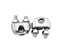 YANGC 1 serre-câble en acier inoxydable 304, M2/3/4/5/6/8/10/14/16 mm, type U, boulons de fixation for câbles métalliques(M10)