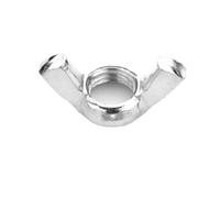 YANGC 2/10 pièces DIN315 M3 M4 M5 M6 M8 M10 M12 GB62 Noir Blanc Nylon 304 316 Acier inoxydable au carbone Écrou papillon(Zinc carbon steel,10pcs M3)