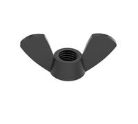 YANGC 2/10 pièces DIN315 M3 M4 M5 M6 M8 M10 M12 GB62 Noir Blanc Nylon 304 316 Acier inoxydable au carbone Écrou papillon(Black nylon,5pcs M10)