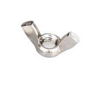 YANGC 2/10 pièces DIN315 M3 M4 M5 M6 M8 M10 M12 GB62 Noir Blanc Nylon 304 316 Acier inoxydable au carbone Écrou papillon(316 stainless steel,10pcs M6)