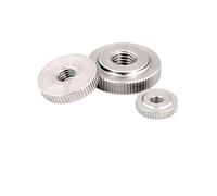 YANGC 2/5/10 pièces M2 M2.5 M3 M4 M5 M6 M8 M10 Acier inoxydable 304 au carbone, zingué et nickelé, écrou moleté de réglage sans outil(304 stainless steel,10pcs M2)