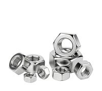 YANGC 304 écrous hexagonaux en acier inoxydable A2-70 DIN934 filetage métrique écrou hexagonal fixation M1.2-M33 M3 M4 M5 M6 M8 M10 M12 M16 M20(M6 30pcs)