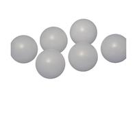 YANGC Bille en PP blanc, diamètre 2 mm, 2,381 mm, 3 mm, 3,175 mm, 7 mm, 9,525 mm-38,1 mm, boule ronde lisse en plastique solide en polypropylène(5.556mm-100pcs)