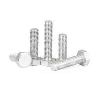 YANGC Boulon hexagonal en aluminium 6061 DIN933 Boulons hexagonaux M5 M6 M8 M10 M12(M10x30 10PCS)