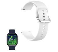 YANGC Compatible pour Mode Silicone Classique Bracelet De Remplacement Compatible pour ICE-WATCH Montre Connectée enfant ICE smart junior 2.0 1,75 Pouces (Blanc)