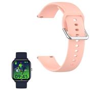 YANGC Compatible pour Mode Silicone Classique Bracelet De Remplacement Compatible pour ICE-WATCH Montre Connectée enfant ICE smart junior 2.0 1,75 Pouces (Rose)
