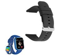 YANGC Compatible pour Mode Silicone Classique Bracelet De Remplacement Compatible pour SWGOTA Montre Connectée Enfant SW-T40 (Noir)