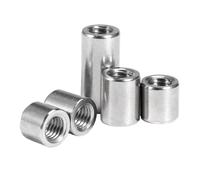 YANGC Écrou de joint de connexion de tige filetée M3, écrou cylindrique rond et Long en acier inoxydable 304, bouchon à vis de connexion de matériel domestique, 5/10 pièces(M3x10x20 5pcs)