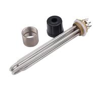 YANGC Élément chauffant 220 V/380 V, résistance électrique en acier inoxydable SUS304, diamètres nominaux DN32 et DN40, puissance 2 kW/3 kW/3750 W/4,5 kW/6 kW(With accessoris,6KW,DN32 42mm)