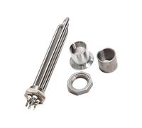 YANGC Élément chauffant 48 V 1 pouce DN25/32 mm 1500 W/1800 W/2400 W/2700 W for chauffe-eau solaire tubulaire (1 pièce)(Option 5,2400W)