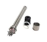 YANGC Élément chauffant à vis filetée DN25 32mm, 220V, résistance à la bière SUS304, 2.5/3.5/4.5/5.5Kw(With accessoris,4.5KW L320mm)