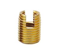 YANGC Insert de réparation de filetage métallique en acier inoxydable/carbone Écrou fileté autotaraudeur à fente M2 M3 M4 M5 M6 M8 M10 M12 M14 M16 M18 M20(Galvanized,M8xM12x15mm (5pcs))
