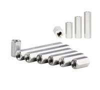 YANGC Lot de 10 entretoises hexagonales en aluminium M4, M5, M6, écrous d'extension de manchon de joint, boulons à vis(M4,Length 25mm)